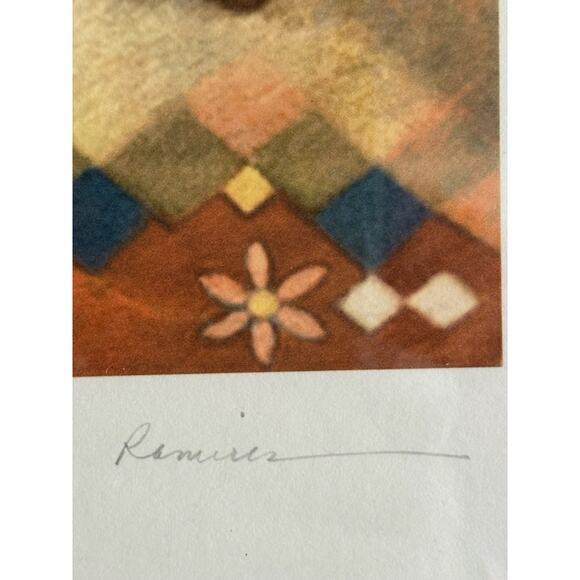 "Woodland Dance Scene" | Signed 1999 Print by Daniel Borja Ramirez | Chippewa - Picture 4 of 5